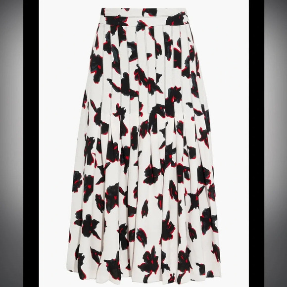 Proenza Schouler Pleated printed crepe skirt, size 4 - Picture 1 of 8